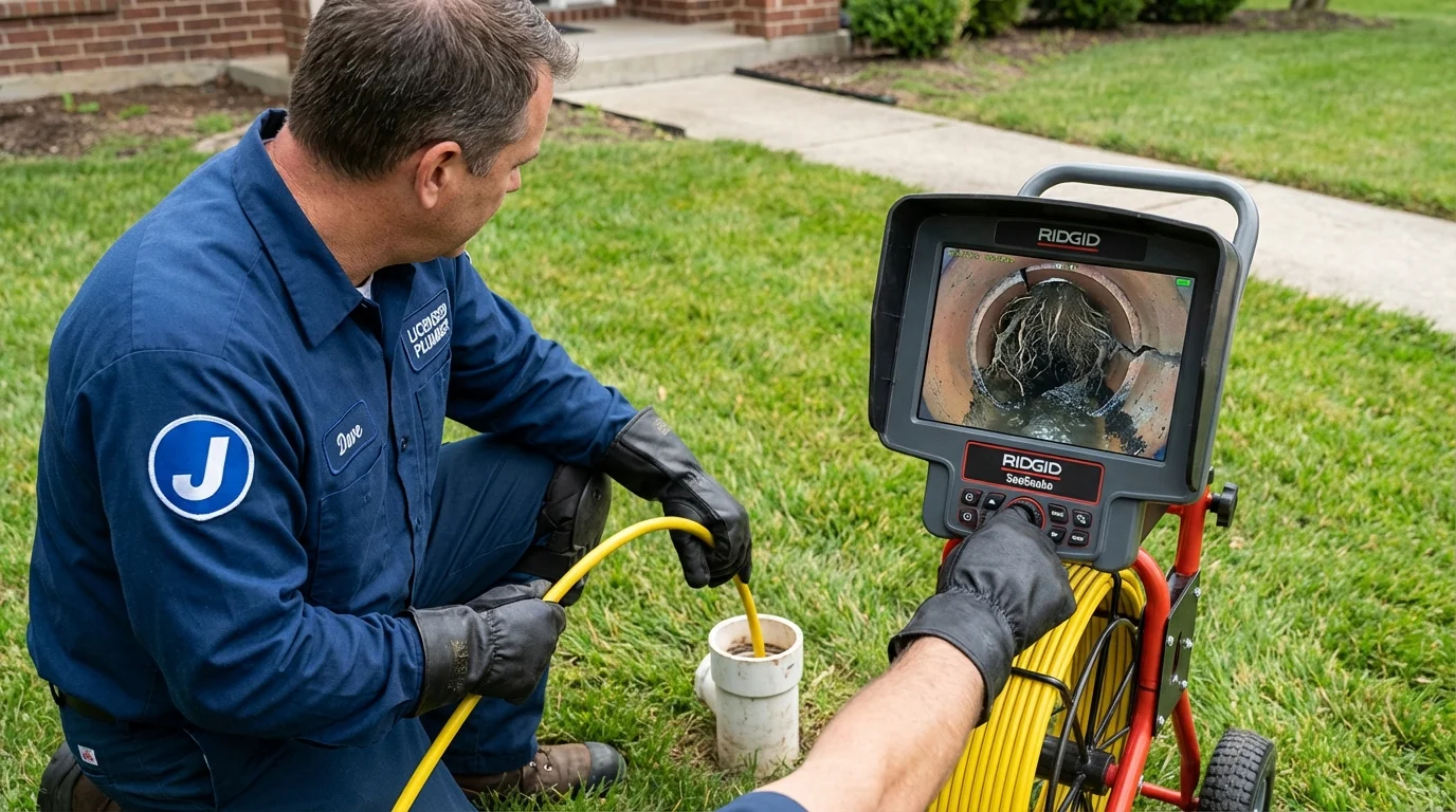 Sewer camera inspection being performed by Johns Plumbing LLC in Benton City